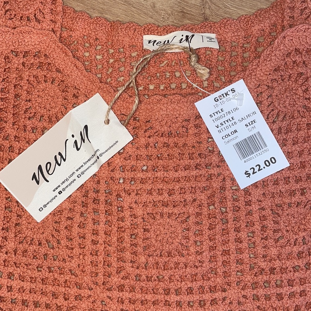 Cropped Crocheted Vest